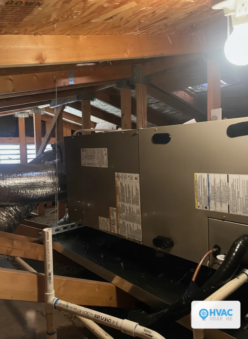 Real HVAC Near Me AC condenser installation