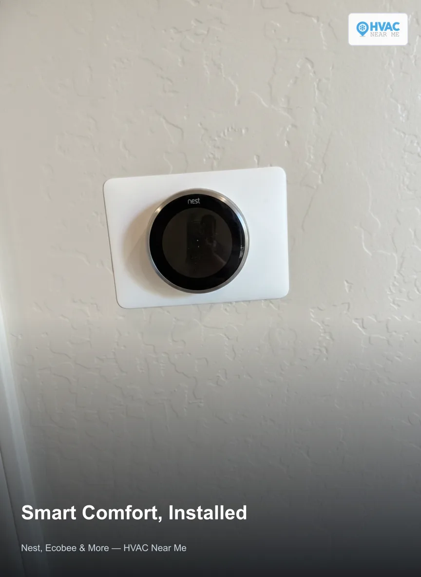 Smart thermostat installation, HVAC Near Me