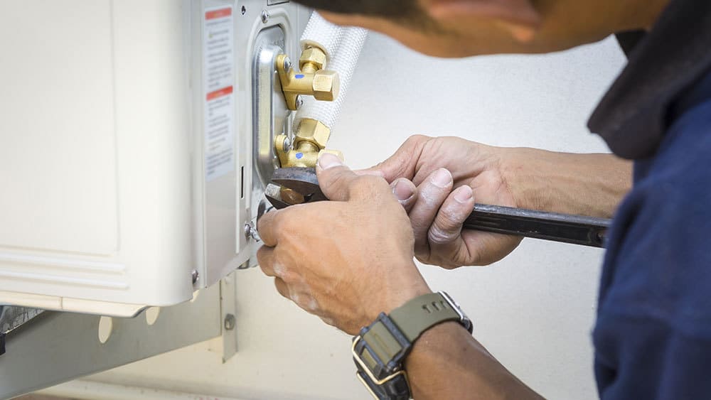 Hire a professional for HVAC system maintenance