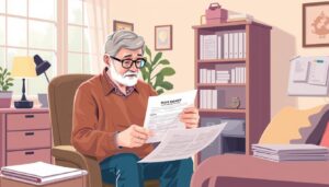Image of a homeowner reviewing HVAC rebate applications