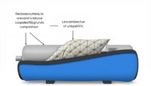 Image of a sound blanket wrapped around an HVAC compressor